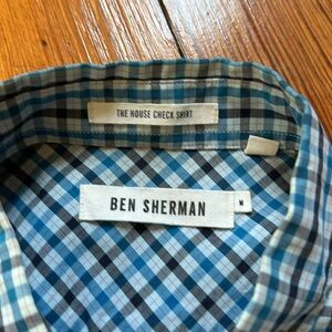 Ben Sherman Blue Plaid Shirt - Medium